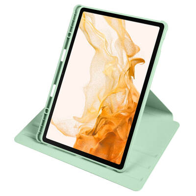 Galaxy Tab S10 Plus Kılıf Zore Termik Kalem Bölmeli Dönebilen Standlı Kılıf - 33