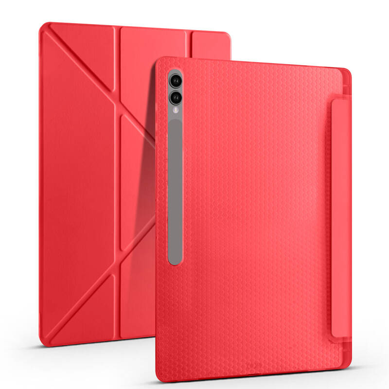 Galaxy Tab S10 Ultra Case Zore Tri Folding Stand Case Pen Compartment - 10