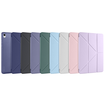 Galaxy Tab S11 Case Zore Tri Folding Stand Case with Pen Compartment - 50