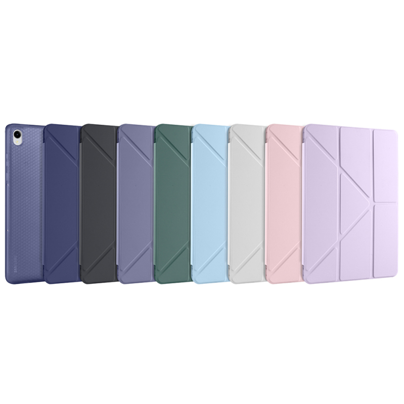 Galaxy Tab S11 Case Zore Tri Folding Stand Case with Pen Compartment - 50