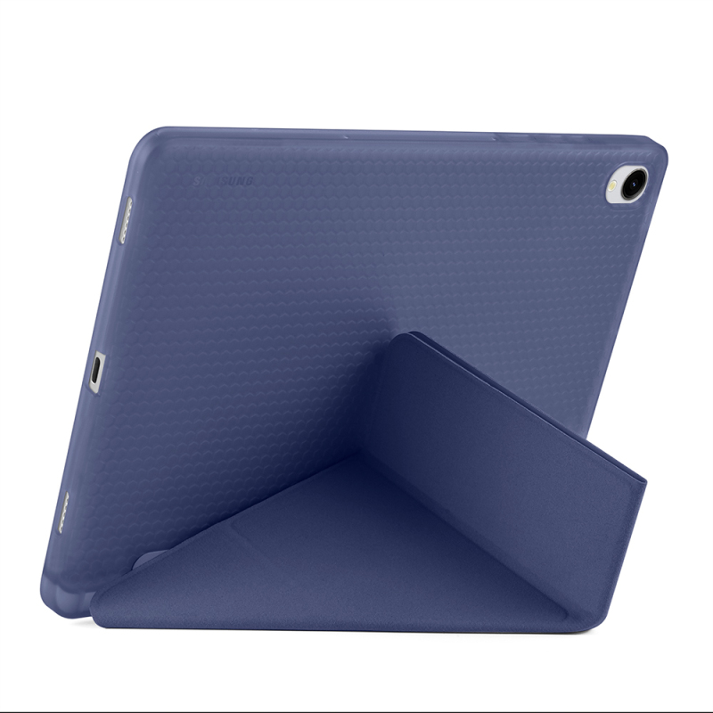 Galaxy Tab S11 Case Zore Tri Folding Stand Case with Pen Compartment - 48