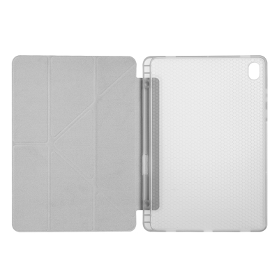 Galaxy Tab S11 Case Zore Tri Folding Stand Case with Pen Compartment - 23