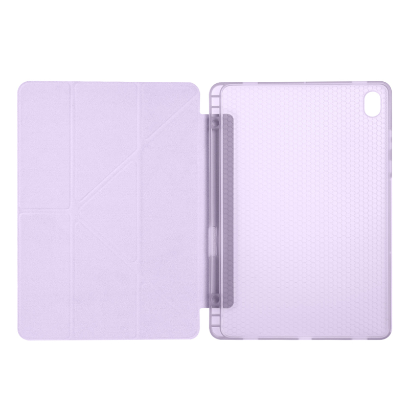 Galaxy Tab S11 Case Zore Tri Folding Stand Case with Pen Compartment - 18