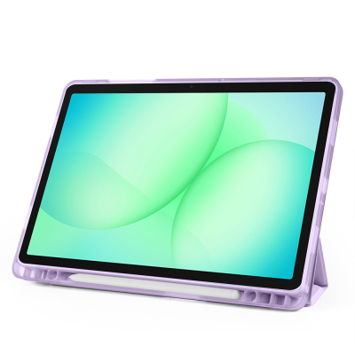 Galaxy Tab S11 Case Zore Tri Folding Stand Case with Pen Compartment - 35