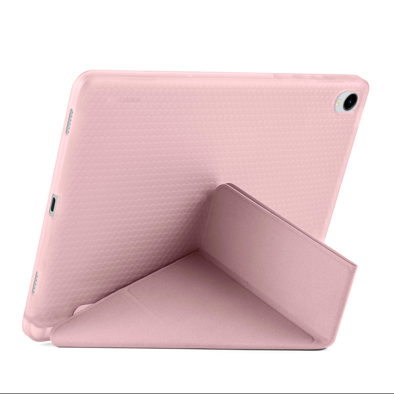 Galaxy Tab S11 Case Zore Tri Folding Stand Case with Pen Compartment - 43