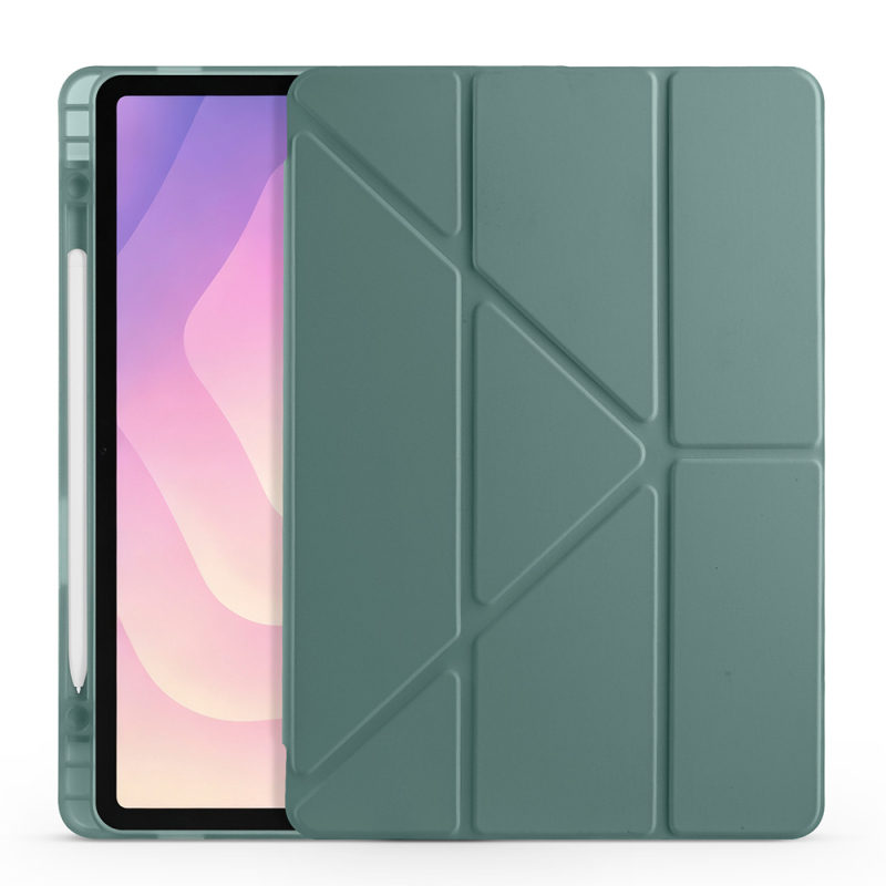 Galaxy Tab S11 Case Zore Tri Folding Stand Case with Pen Compartment - 25