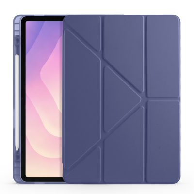 Galaxy Tab S11 Case Zore Tri Folding Stand Case with Pen Compartment - 26