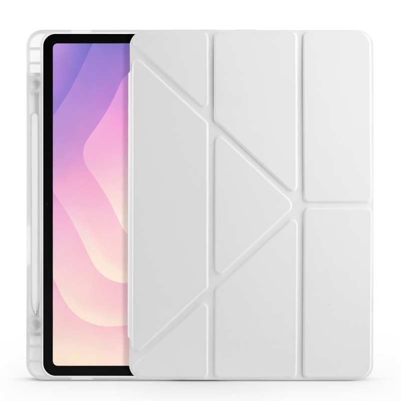 Galaxy Tab S11 Case Zore Tri Folding Stand Case with Pen Compartment - 28