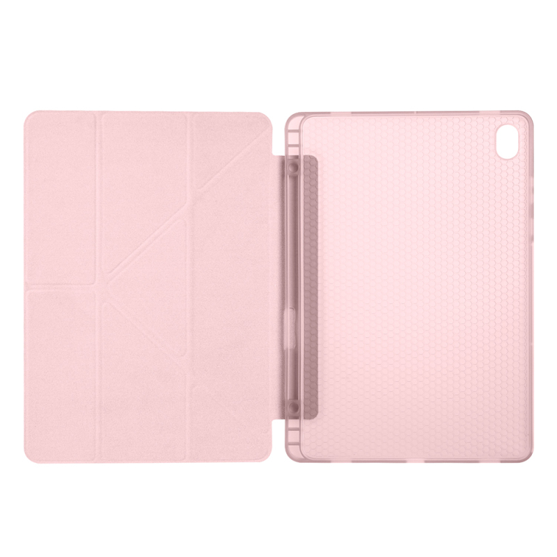 Galaxy Tab S11 Case Zore Tri Folding Stand Case with Pen Compartment - 19