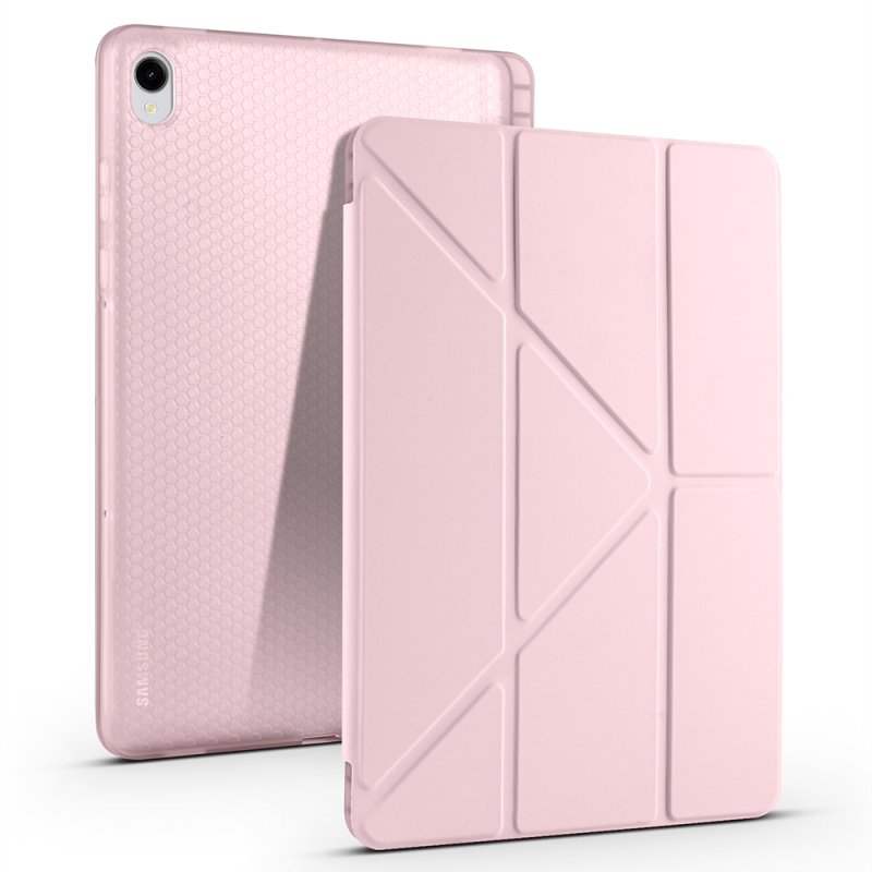 Galaxy Tab S11 Kılıf Zore Tri Folding Kalem Bölmeli Standlı Kılıf - 6