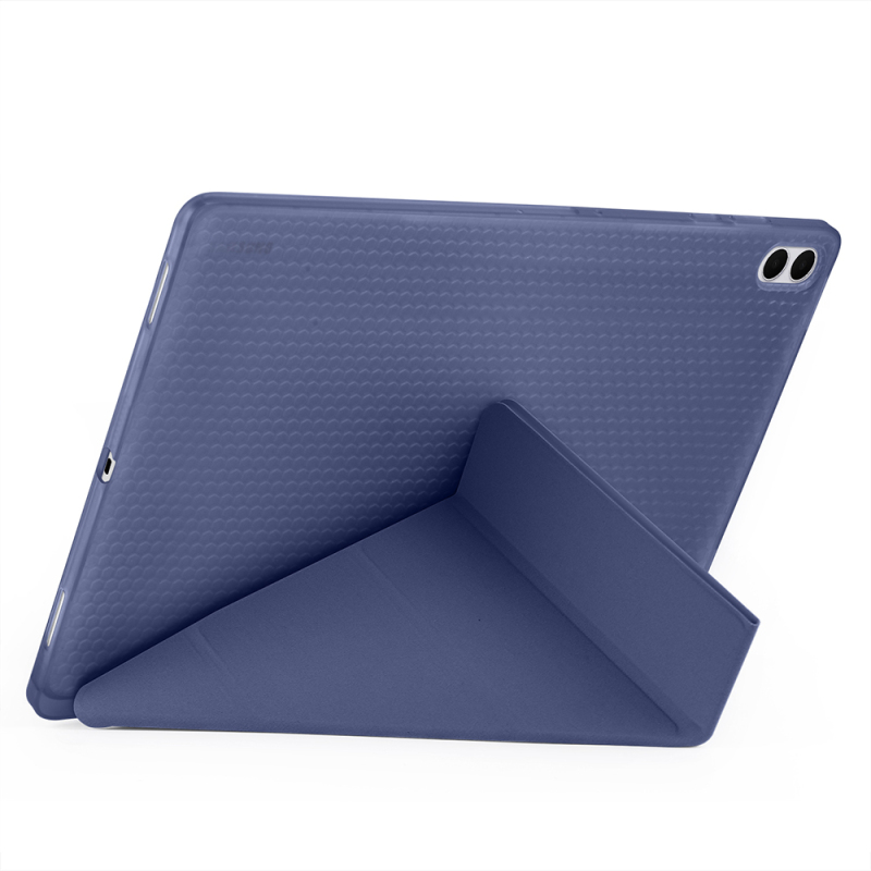 Galaxy Tab S11 Ultra Case Zore Tri Folding Stand Case with Pen Compartment - 12