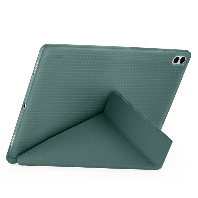 Galaxy Tab S11 Ultra Case Zore Tri Folding Stand Case with Pen Compartment - 9