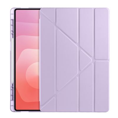 Galaxy Tab S11 Ultra Case Zore Tri Folding Stand Case with Pen Compartment - 35