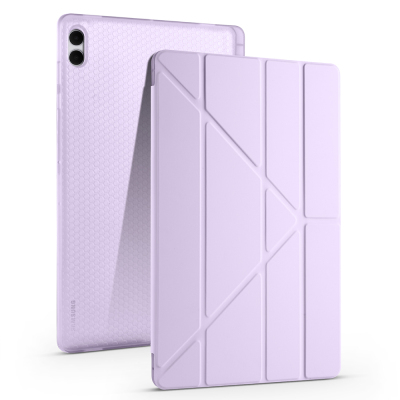 Galaxy Tab S11 Ultra Case Zore Tri Folding Stand Case with Pen Compartment - 4