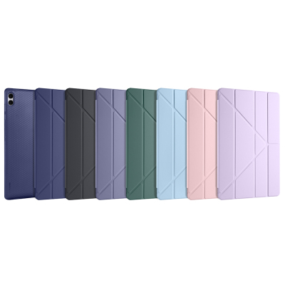 Galaxy Tab S11 Ultra Case Zore Tri Folding Stand Case with Pen Compartment - 49