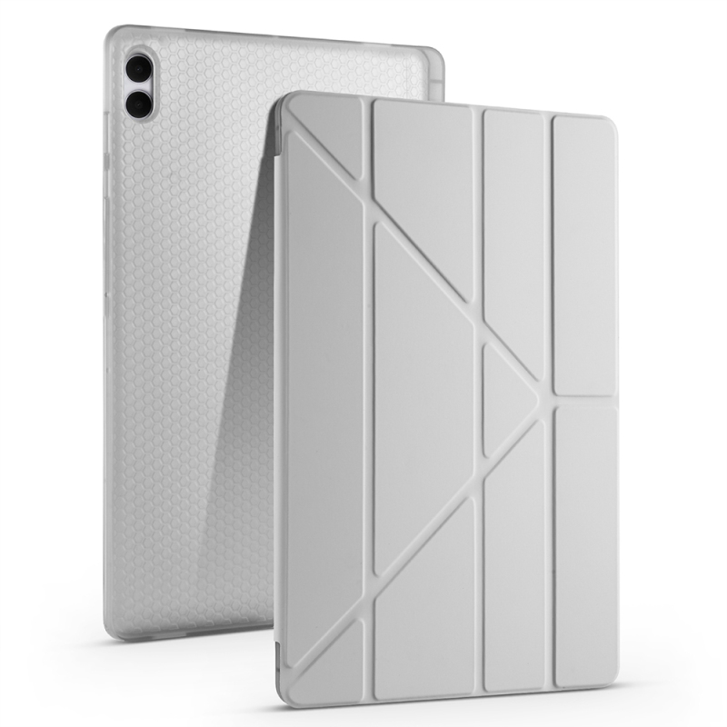 Galaxy Tab S11 Ultra Case Zore Tri Folding Stand Case with Pen Compartment - 2