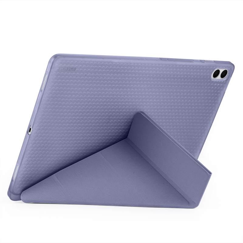 Galaxy Tab S11 Ultra Kılıf Zore Tri Folding Kalem Bölmeli Standlı Kılıf - 11
