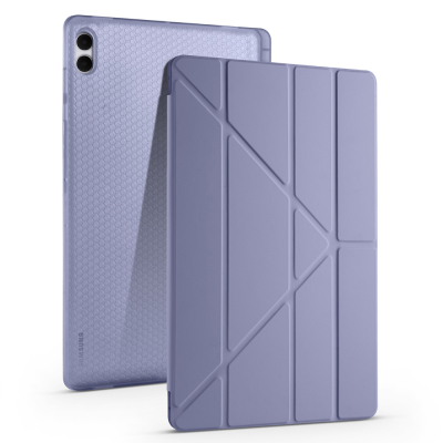 Galaxy Tab S11 Ultra Kılıf Zore Tri Folding Kalem Bölmeli Standlı Kılıf - 6