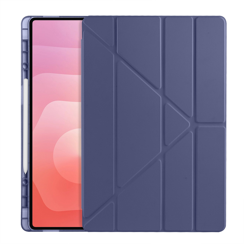 Galaxy Tab S11 Ultra Kılıf Zore Tri Folding Kalem Bölmeli Standlı Kılıf - 41