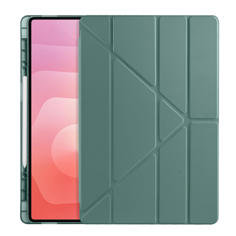 Galaxy Tab S11 Ultra Kılıf Zore Tri Folding Kalem Bölmeli Standlı Kılıf - 36