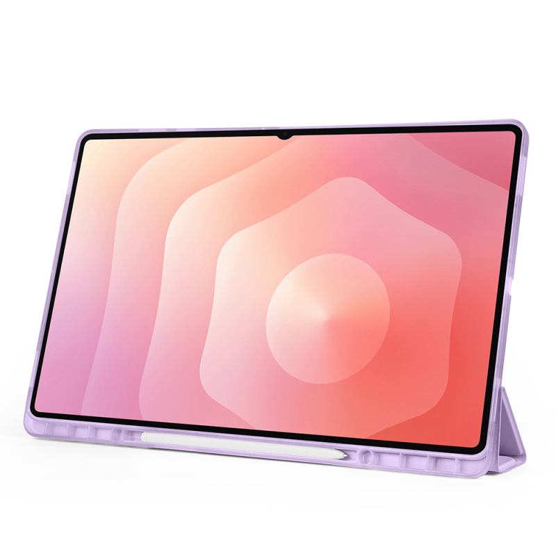 Galaxy Tab S11 Ultra Kılıf Zore Tri Folding Kalem Bölmeli Standlı Kılıf - 44