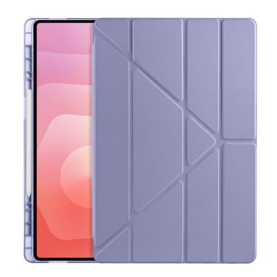 Galaxy Tab S11 Ultra Kılıf Zore Tri Folding Kalem Bölmeli Standlı Kılıf - 38
