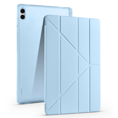 Galaxy Tab S11 Ultra Kılıf Zore Tri Folding Kalem Bölmeli Standlı Kılıf - 4