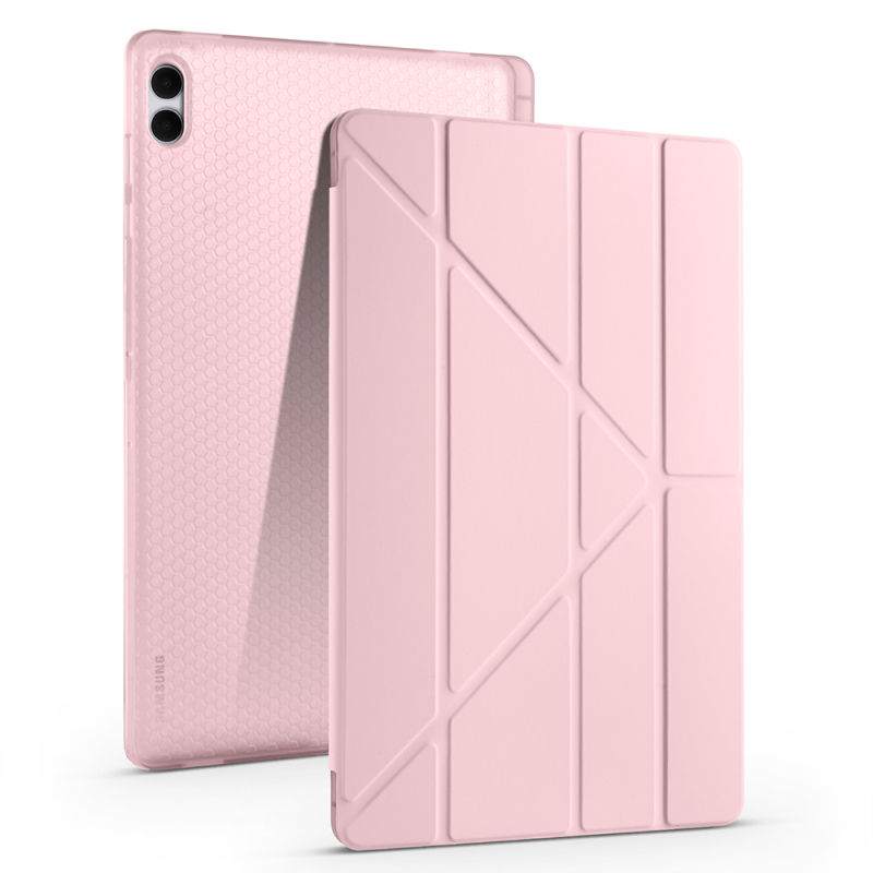 Galaxy Tab S11 Ultra Kılıf Zore Tri Folding Kalem Bölmeli Standlı Kılıf - 3