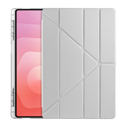 Galaxy Tab S11 Ultra Kılıf Zore Tri Folding Kalem Bölmeli Standlı Kılıf - 14