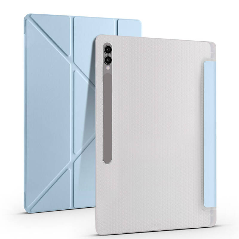 Galaxy Tab S11 Ultra SM-X930 Kılıf Zore Tri Folding Kalem Bölmeli Standlı Kılıf - 30