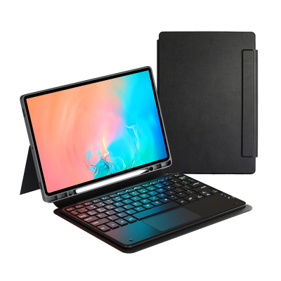 Galaxy Tab S11 Ultra Zore Border Keyboard Bluetooh Bağlantılı Standlı Klavyeli Tablet Kılıfı - 4