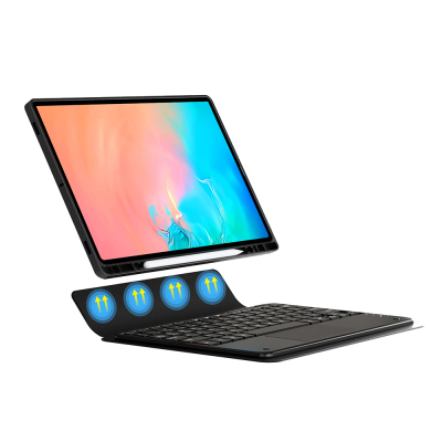 Galaxy Tab S11 Ultra Zore Border Keyboard Bluetooh Bağlantılı Standlı Klavyeli Tablet Kılıfı - 5