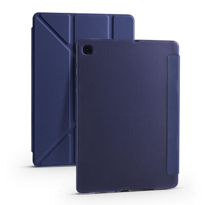 Galaxy Tab S6 Lite P610 Case Zore Tri Folding Smart With Pen Stand Case - 12