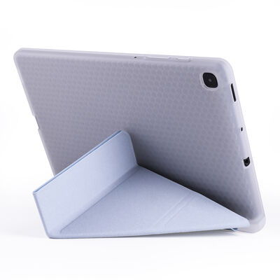 Galaxy Tab S6 Lite P610 Case Zore Tri Folding Smart With Pen Stand Case - 5
