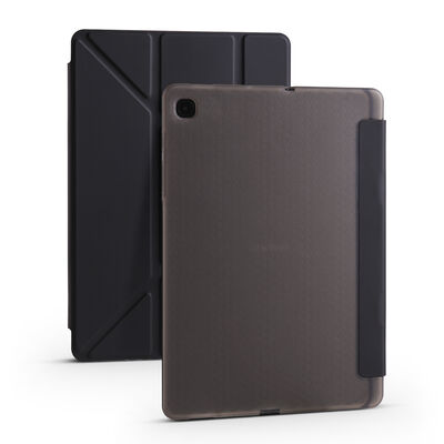 Galaxy Tab S6 Lite P610 Kılıf Zore Tri Folding Kalem Bölmeli Standlı Kılıf - 10