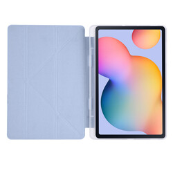 Galaxy Tab S6 Lite P610 Kılıf Zore Tri Folding Kalem Bölmeli Standlı Kılıf - 3