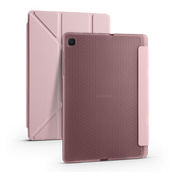 Galaxy Tab S6 Lite P610 Kılıf Zore Tri Folding Kalem Bölmeli Standlı Kılıf - 11