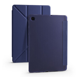 Galaxy Tab S6 Lite P610 Kılıf Zore Tri Folding Kalem Bölmeli Standlı Kılıf - 12