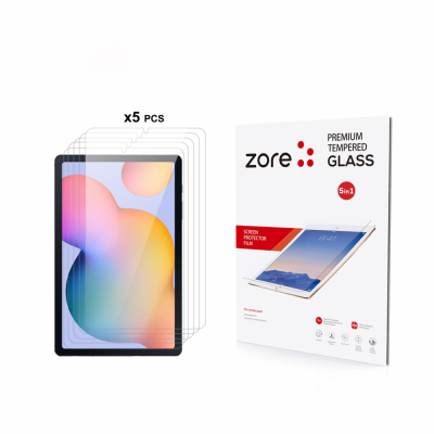 Galaxy Tab S6 Lite P610 Zore 5in1 Tablet Tempered Glass Screen Protector - 1