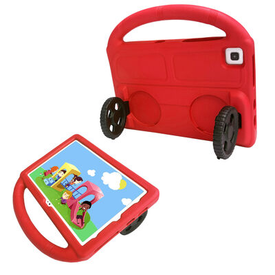 Galaxy Tab S6 Lite P610 Zore Wheel Car Stand Tablet Eva Silicon Case - 2
