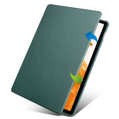 Galaxy Tab S7 FE LTE (T737-T736-T733-T730) Case Zore Thermal Pen Compartment Rotatable Stand Case - 4