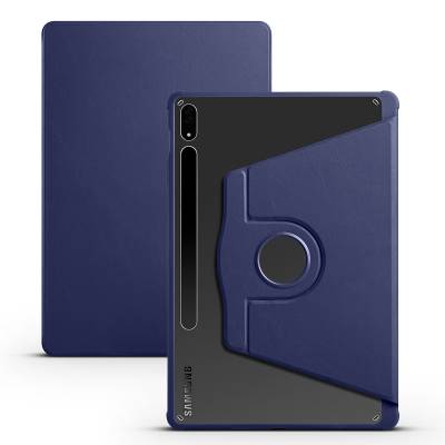 Galaxy Tab S7 FE LTE (T737-T736-T733-T730) Kılıf Zore Termik Kalem Bölmeli Dönebilen Standlı Kılıf - 1