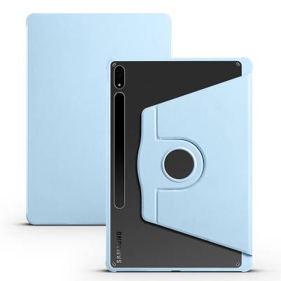 Galaxy Tab S7 Plus T970 Case Zore Thermal Pen Compartment Rotatable Stand Case - 8