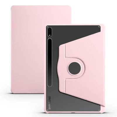 Galaxy Tab S7 Plus T970 Kılıf Zore Termik Kalem Bölmeli Dönebilen Standlı Kılıf - 13