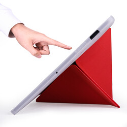 Galaxy Tab S7 Plus T970 Kılıf Zore Tri Folding Kalem Bölmeli Standlı Kılıf - 2