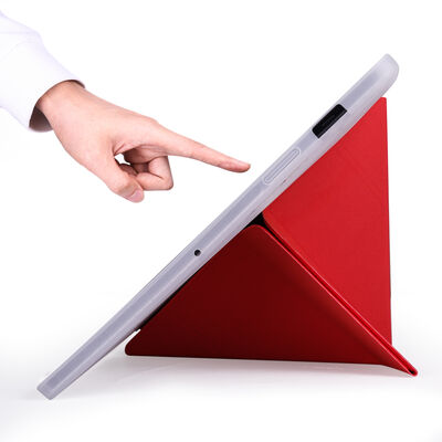 Galaxy Tab S7 Plus T970 Case Zore Tri Folding Smart With Pen Stand Case - 2