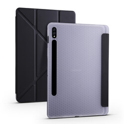 Galaxy Tab S7 Plus T970 Case Zore Tri Folding Smart With Pen Stand Case - 7