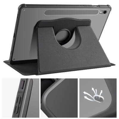 Galaxy Tab S9 Case Zore Thermal Pen Case with Rotatable Stand - 38