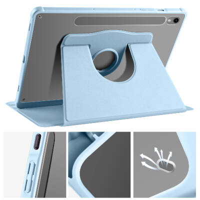 Galaxy Tab S9 Case Zore Thermal Pen Case with Rotatable Stand - 34