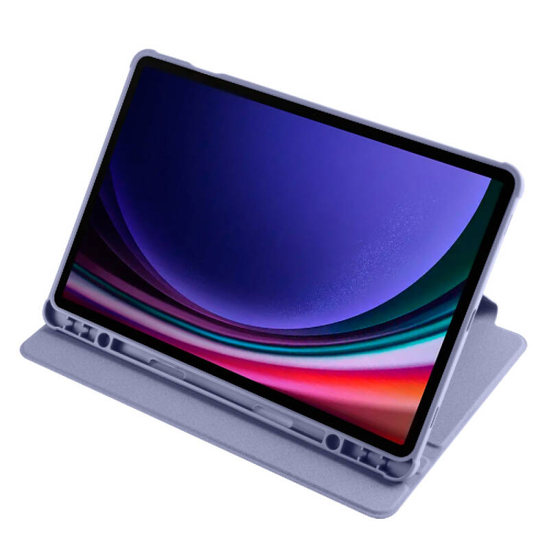 Galaxy Tab S9 Case Zore Thermal Pen Case with Rotatable Stand - 18
